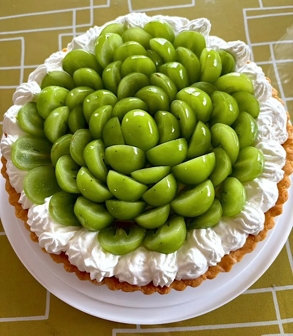 シャインマスカット タルト🥧|ブンタさん