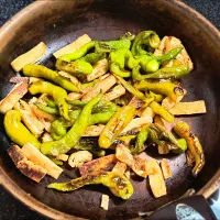 ししとうと油揚げの焼き物|わかさん