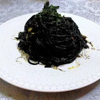 ももさんの料理 漆黒のイカ墨パスタ|ももさん