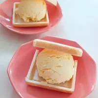 バニラアイスクリームでアイス最中|こよりさん