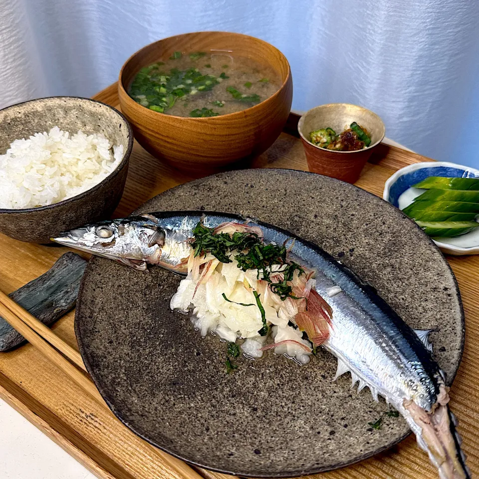 煮秋刀魚定食|pontalさん