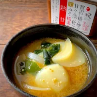 マルコメ キッチンさんの料理 だしがなくてもおいしい、玉ねぎとじゃがいものみそ汁|9421beruさん