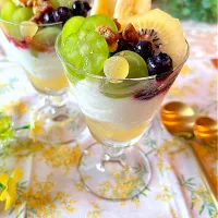 フルーツヨーグルトパフェ