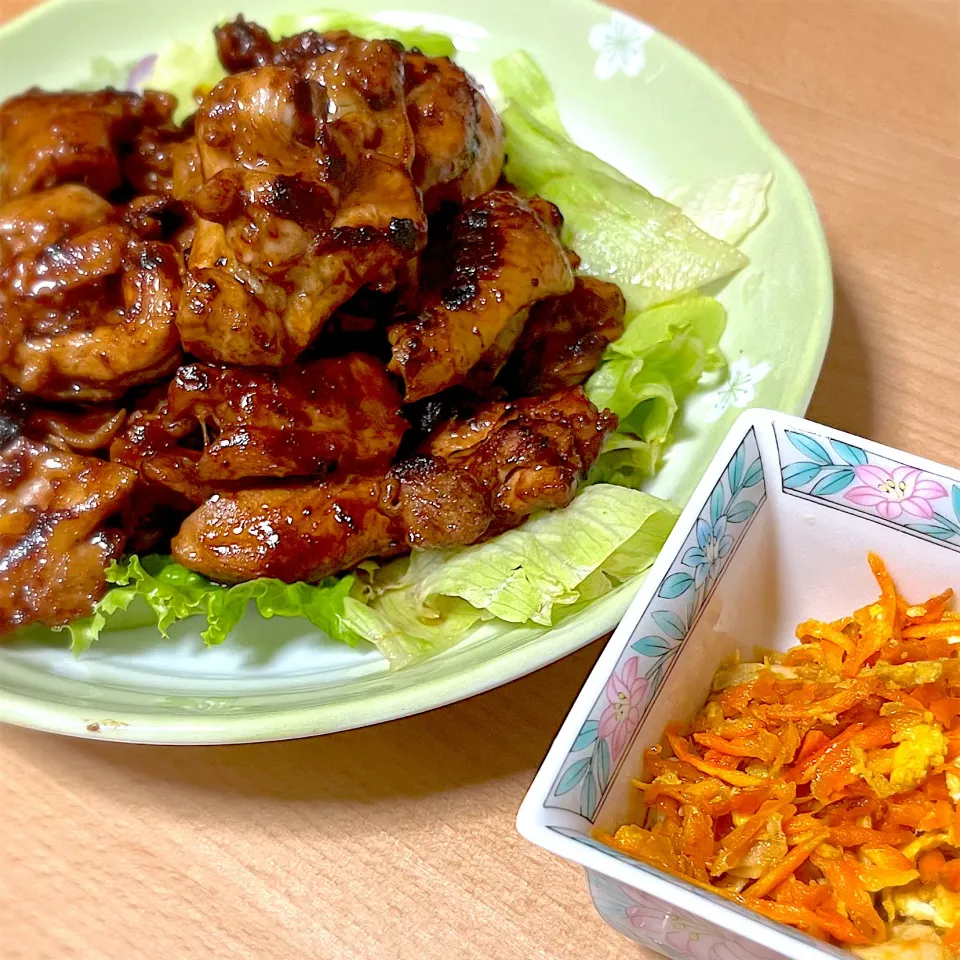 鶏肉とにんじんしりしり|まっふぃーさん