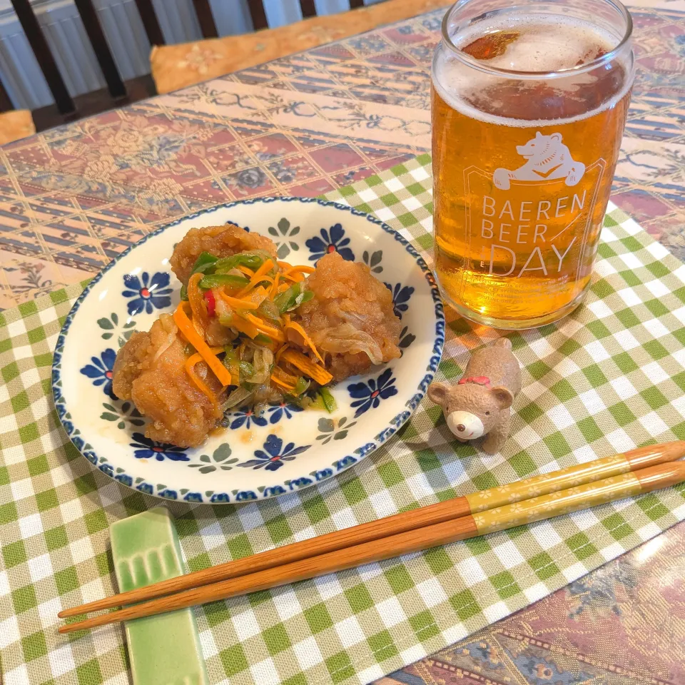 鶏の南蛮漬けとベアレンビール🍺|naonaomimichanさん