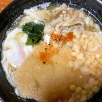 キノコたっぷりきつねうどん|ちいこさん