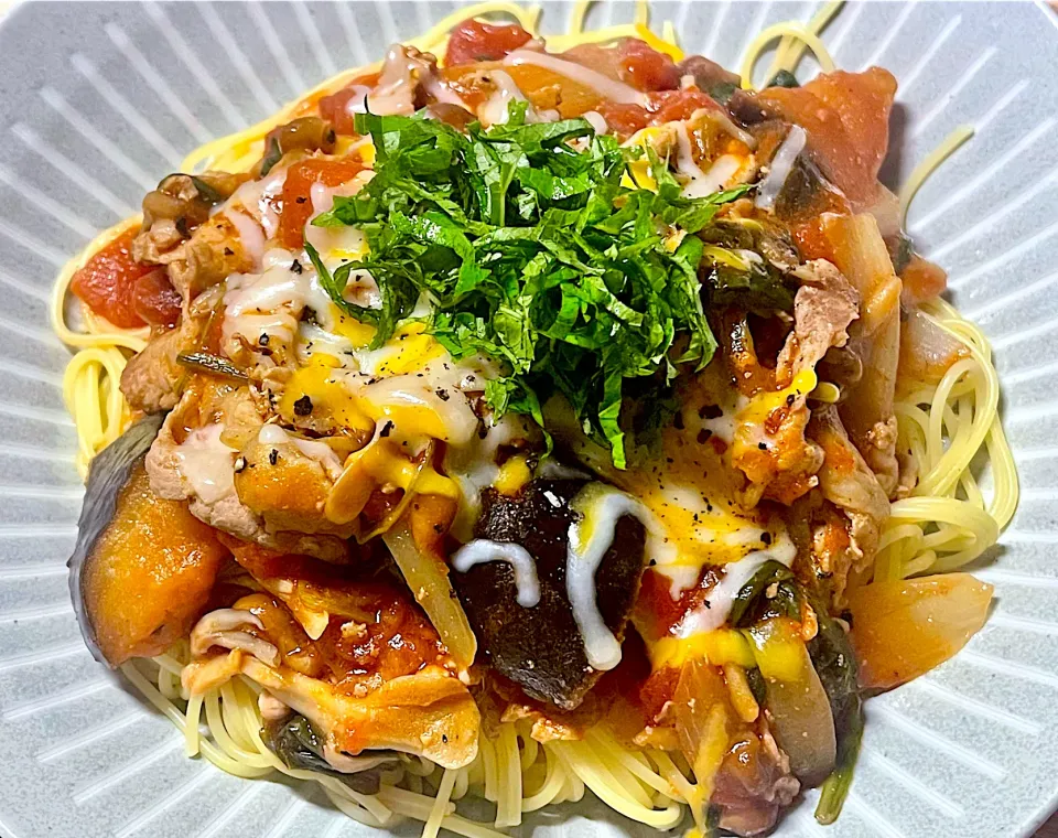 トマトパスタ🍝|コトコト煮つめますさん