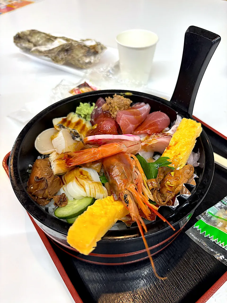 焼き牡蠣と海鮮丼|もーやんさん