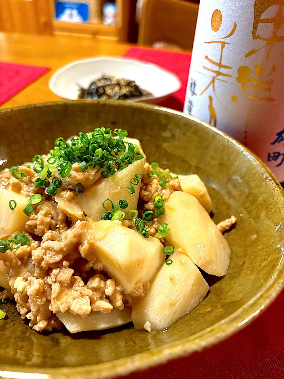 長芋のそぼろ煮|おかちさん