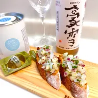 梨のクロスティーニ🥖|ひろりんさん