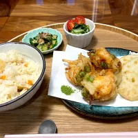 海老と枝豆と玉ねぎの小さなかき揚げ|yonyonさん