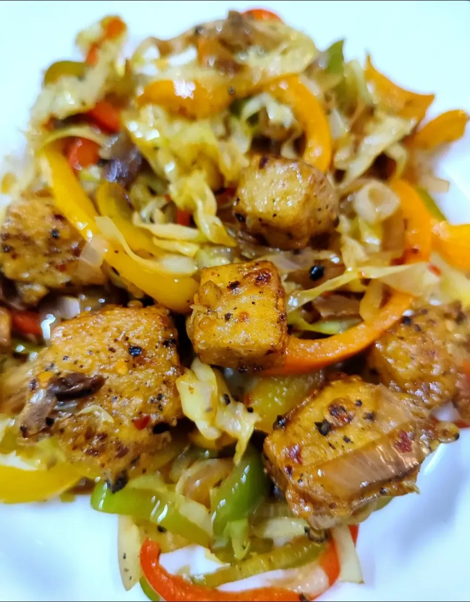 crunchy tofu salad|hinaさん