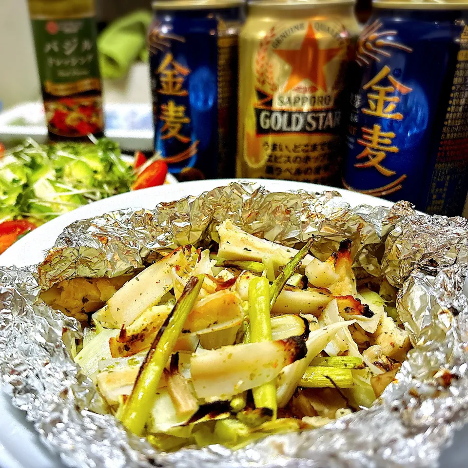 ヤゲン軟骨とキャベツのホイル焼き|tonaさん