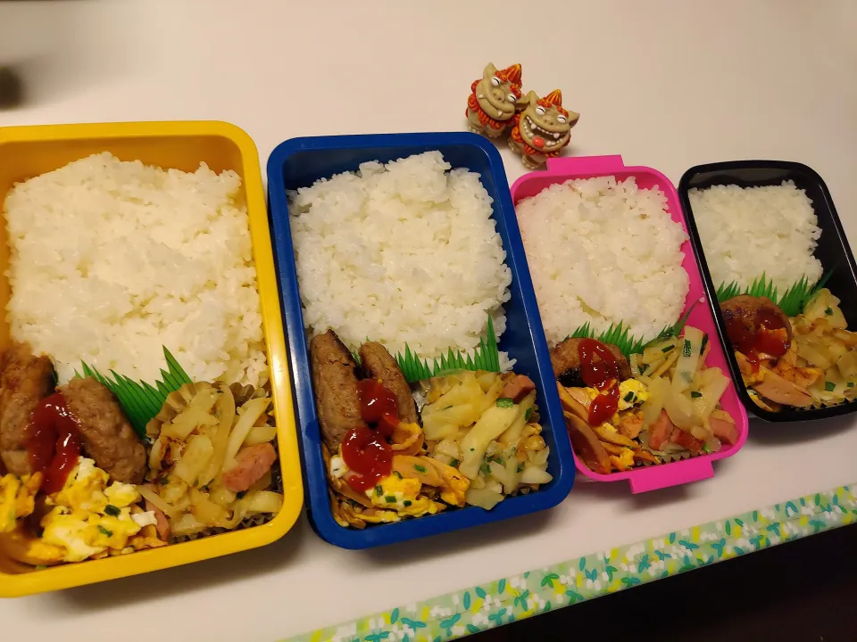 夫弁当､息子弁当､私弁当､娘弁当|みどりさん