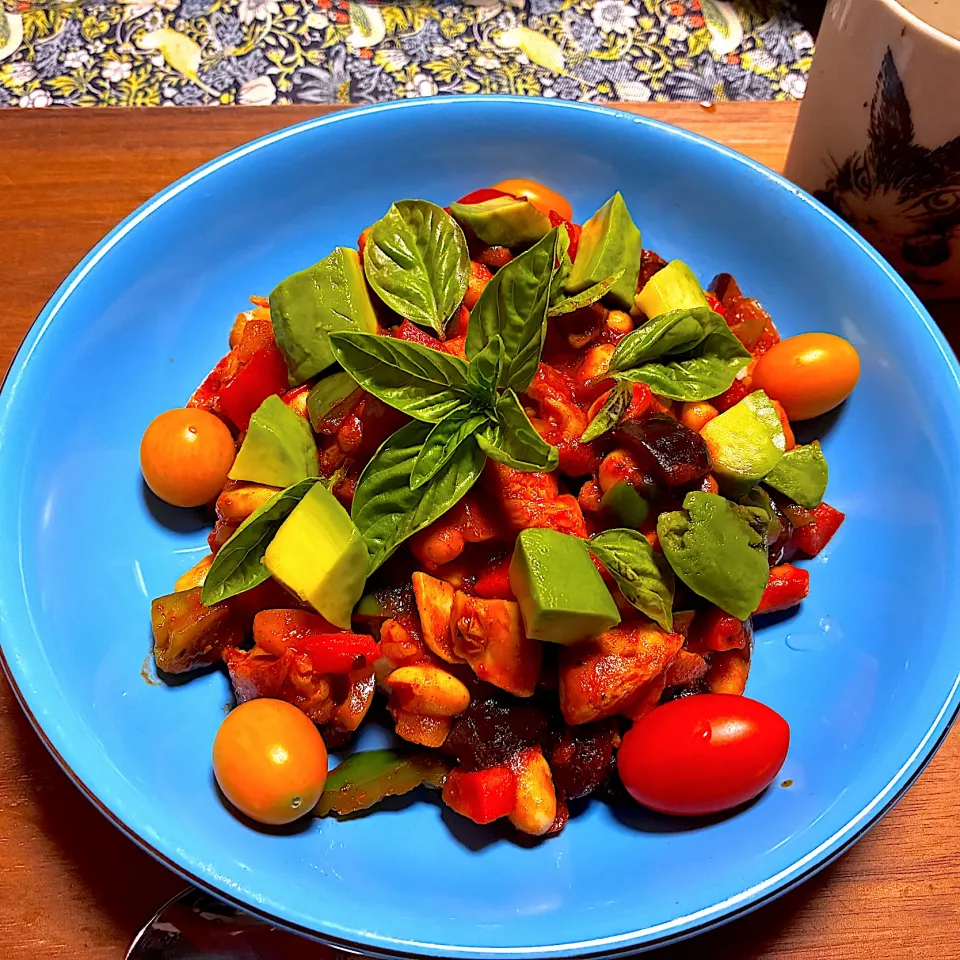 鶏肉とトマトソースのアンモンデライス|ももさん