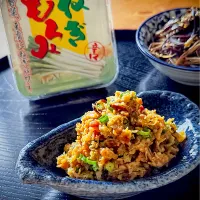 にゃんぺこさんの料理 お酒がすすむ🍶茄子とツナのなめろう～ねぎもろみver.～