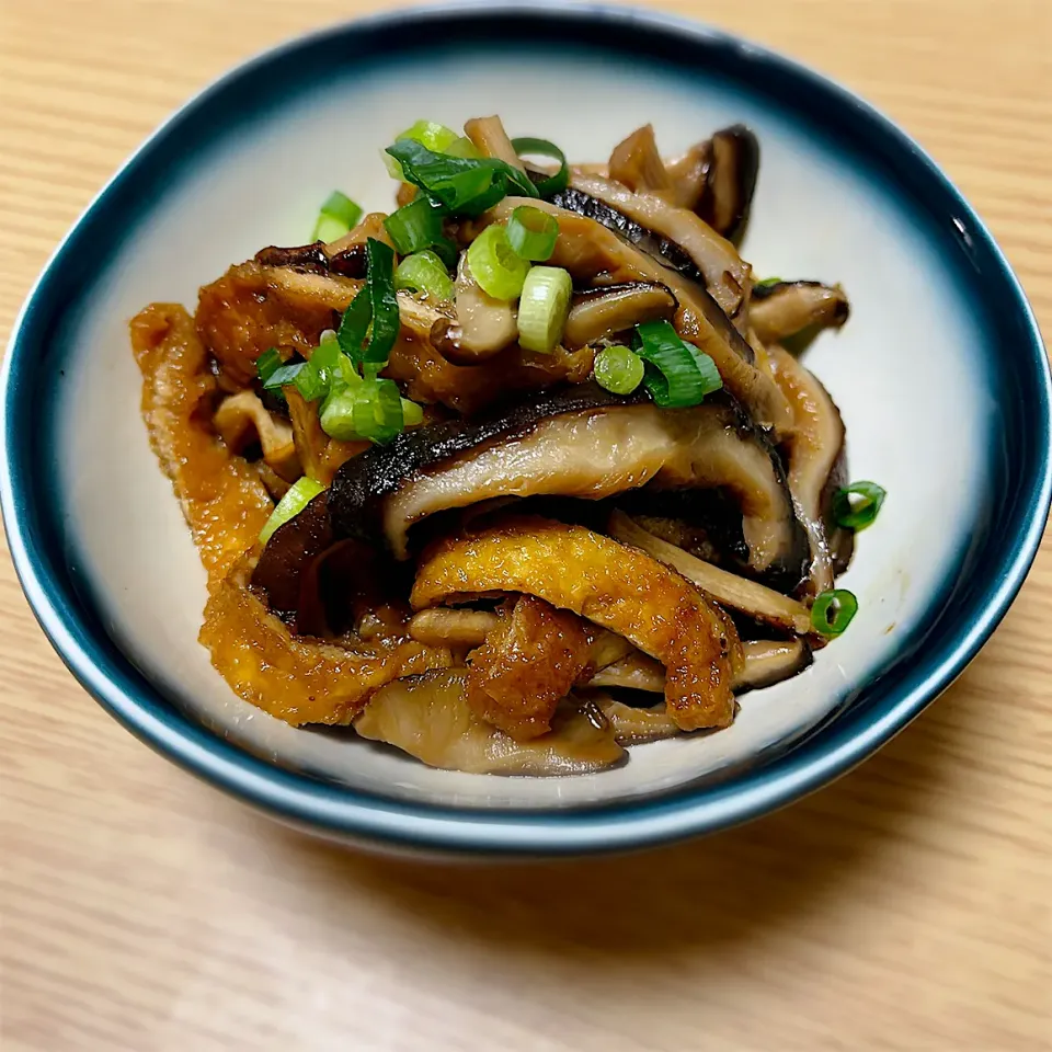 椎茸とお揚げの煮物|もっさんさん