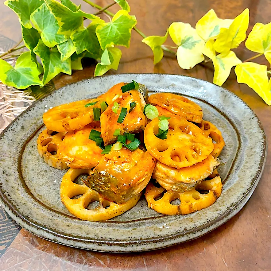 鮭と蓮根の韓国風照り焼き|ショコラさん