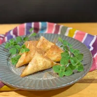 イチヂクとヨーグルトの春巻きパイ