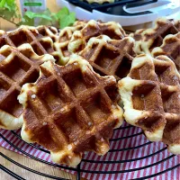 ノンバター、ノンミルクで、ベルギーワッフル！！(*´∇｀*)