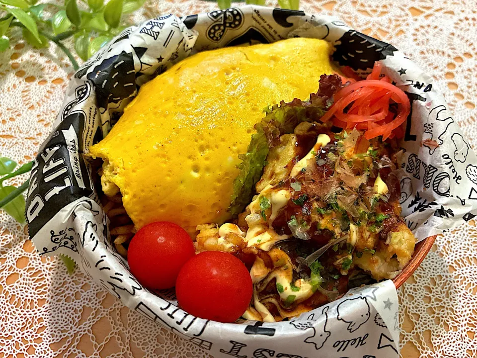 オムそば&お好み焼き弁当|haruさん