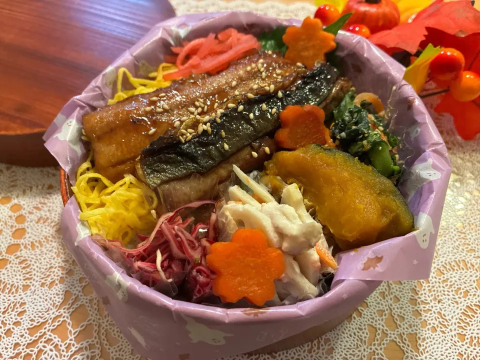 秋刀魚の蒲焼き弁当🐟|haruさん