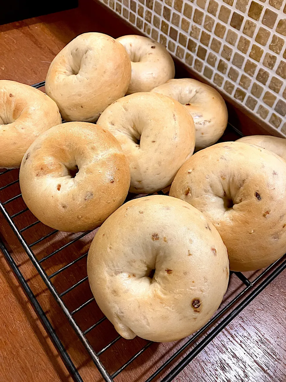 ドライオニオンと白ごまベーグル🥯|きみちさん