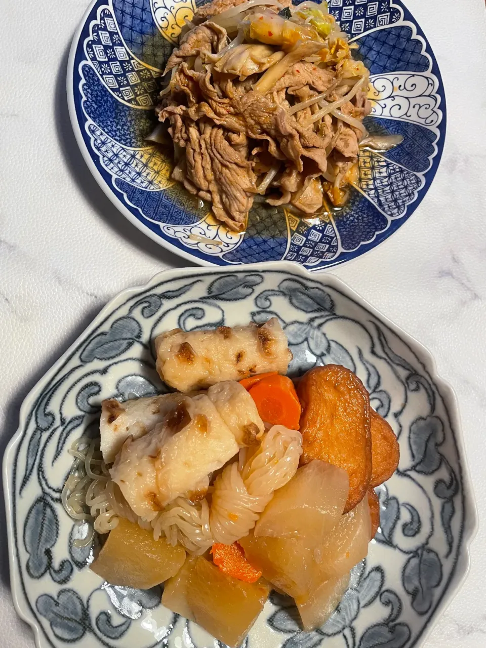 大根の煮物と豚オイキムチ|めんちゃんさん