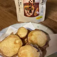 さつまいもの天ぷら　しいたけ茶かけ|tomopiさん