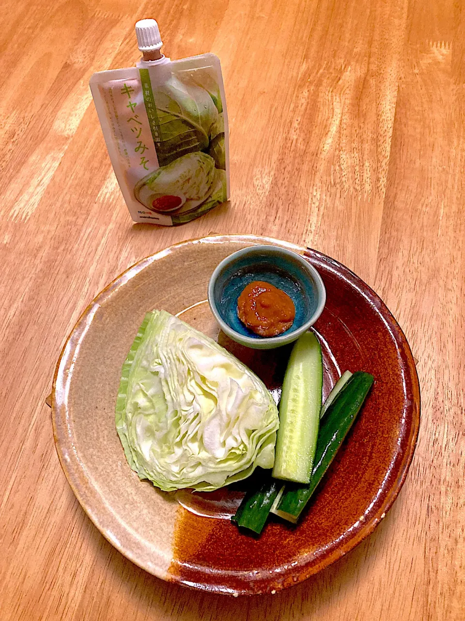 マルコメキッチン　料亭の味　キャベツみそでキャベツときゅうりを頂きまぁす💚|さくたえさん