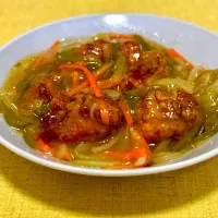 甘酢あんの唐揚げ