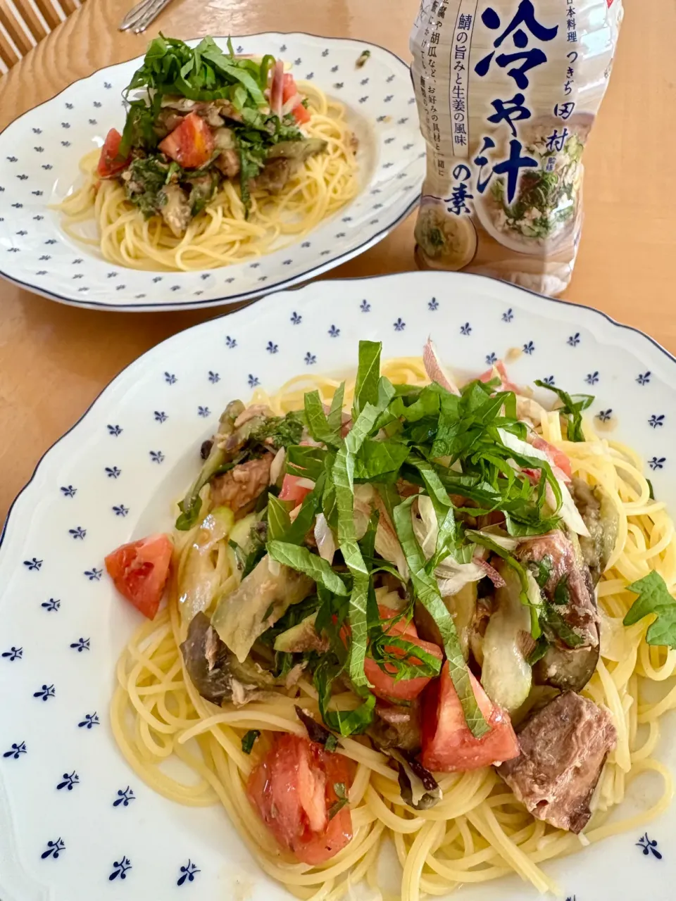 冷や汁の素を使ってパスタ🍝|sana.ayaさん