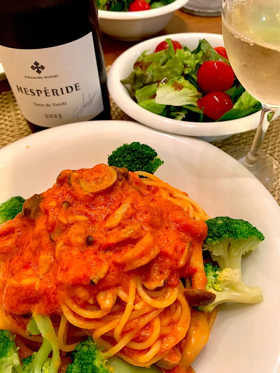 海老としめじの濃厚トマトクリームパスタ🍝|＊yurika＊さん