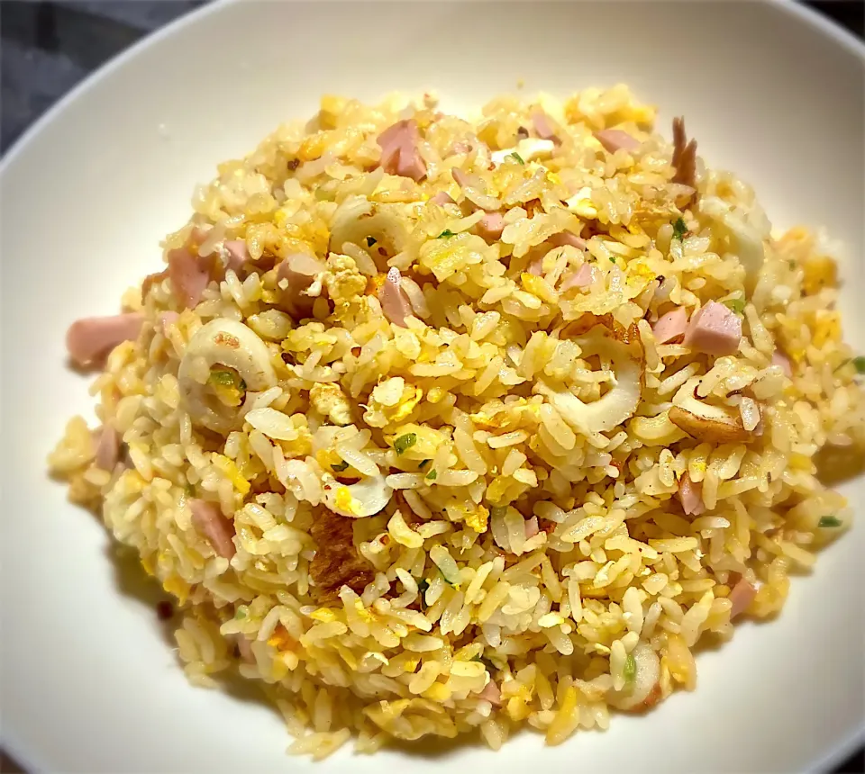 今夜はカリフォルニア米を使った、究極のパラパラチャーハンを頂きました😋🎵👍|ギムレットさん