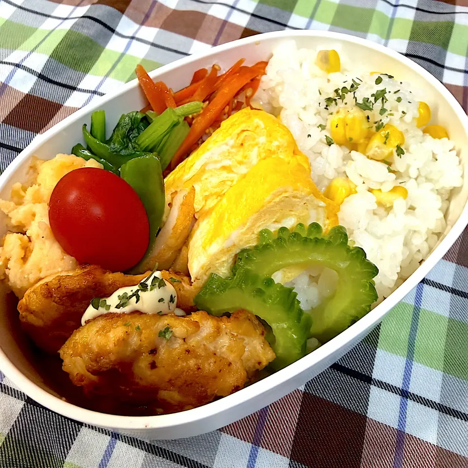 とうもろこしごはん夫弁当☆20250924|kaoriさん