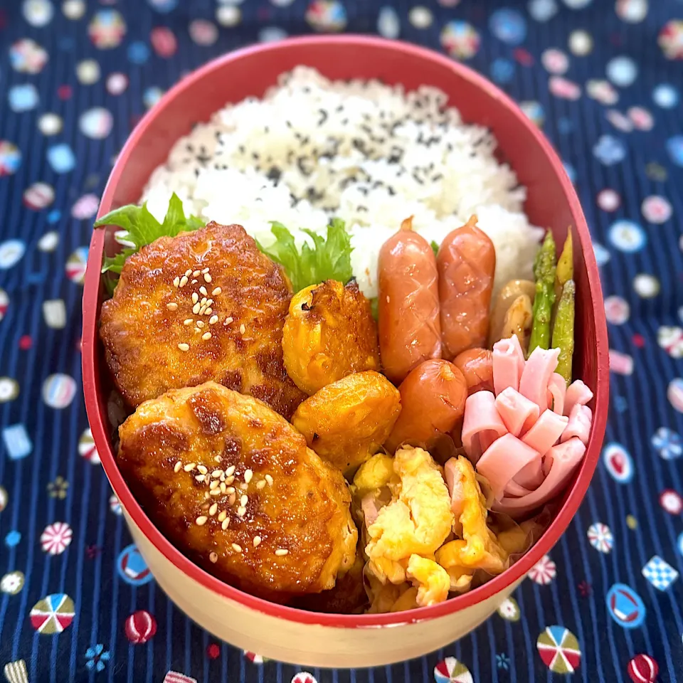 9月25⚾️つくねバーグ弁当|ぽんちゃんさん