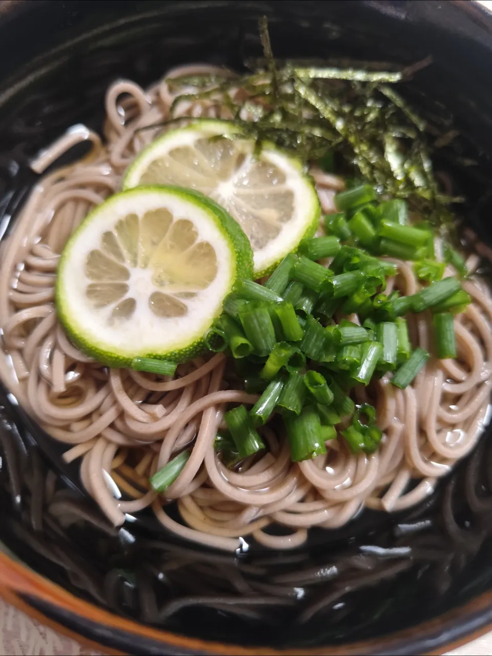 簡単に自分の昼、そば|m.rafuさん