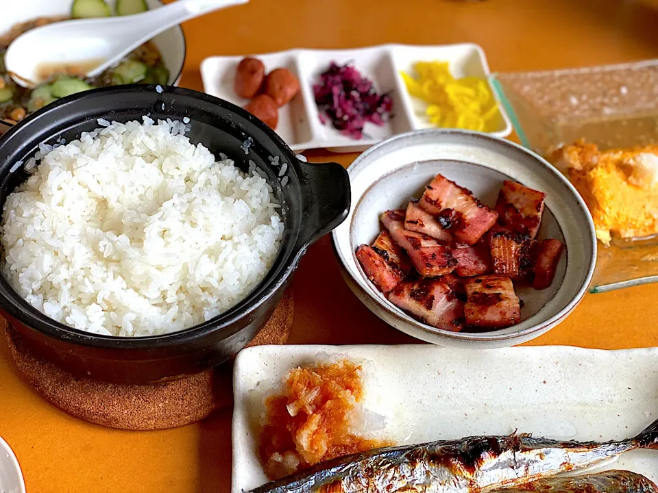 秋刀魚でお昼ご飯🍺|msさん