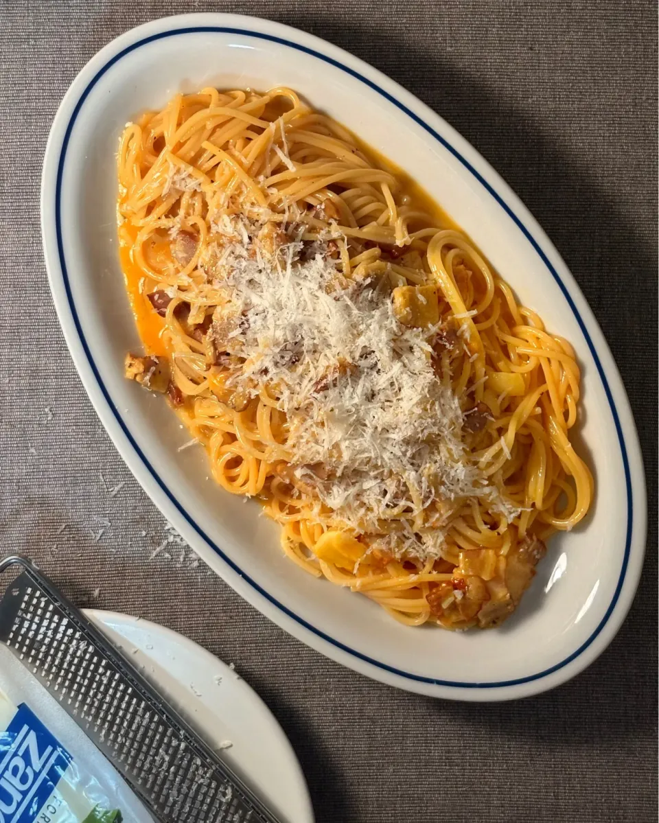 スパゲッティ・アッラ・カルボナーラ|まる(丸大豆)さん