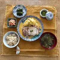 豚ロースのグリル~手作り柚子胡椒で