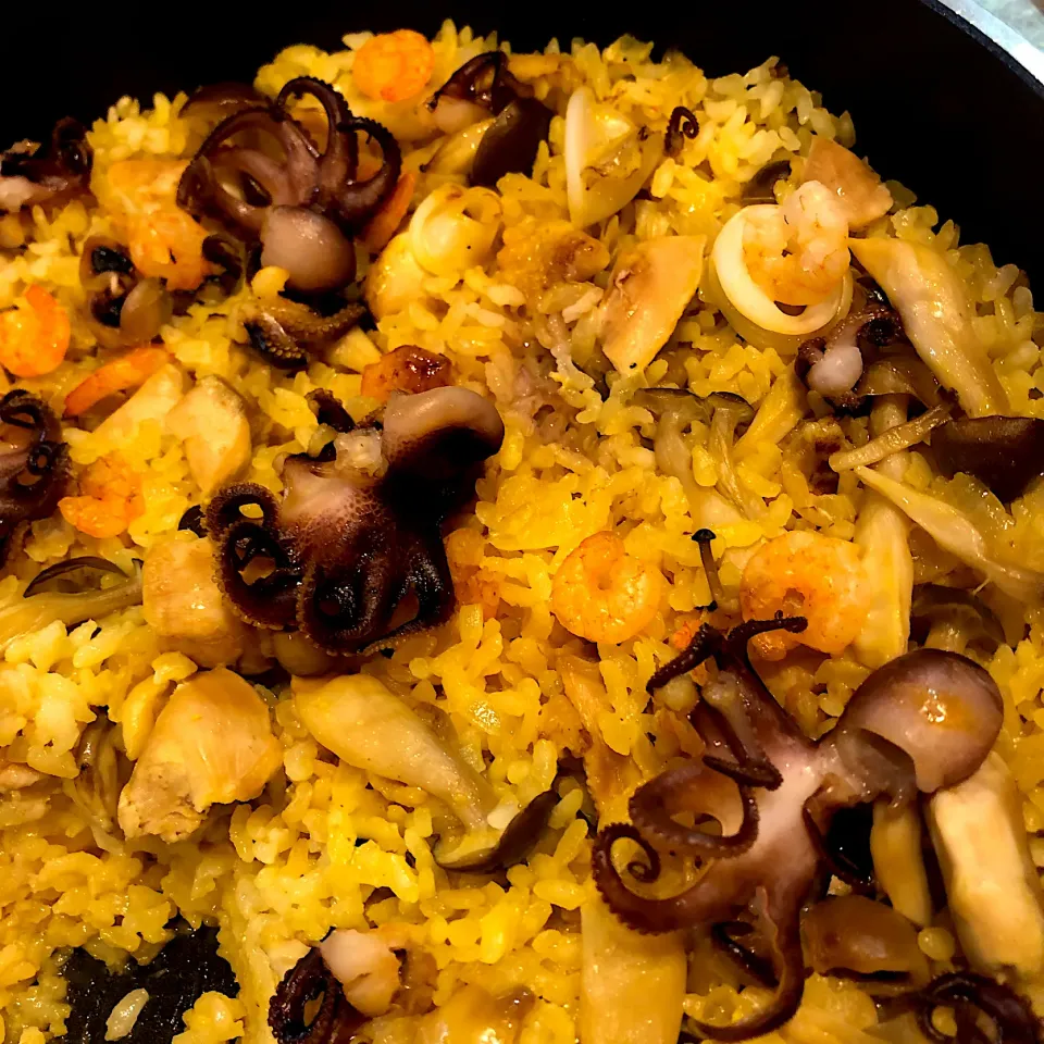 イイダコ入りパエリヤ🥘|nao子さん