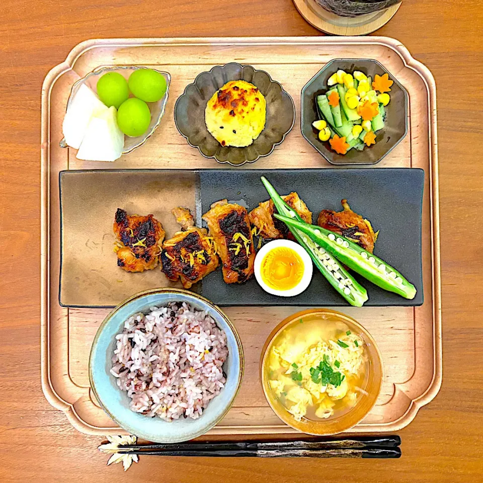 鶏の味噌漬けのおぼんごはん|すずさん