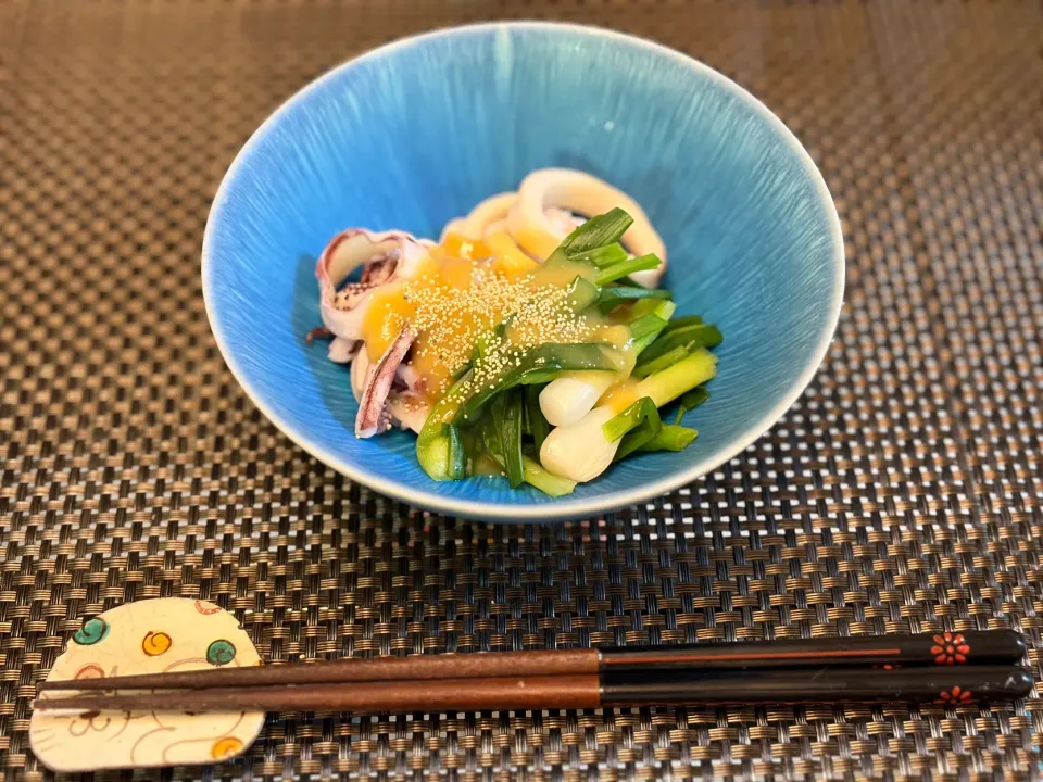 🦑イカと分葱の酢味噌和え|にゃあ（芸名）さん