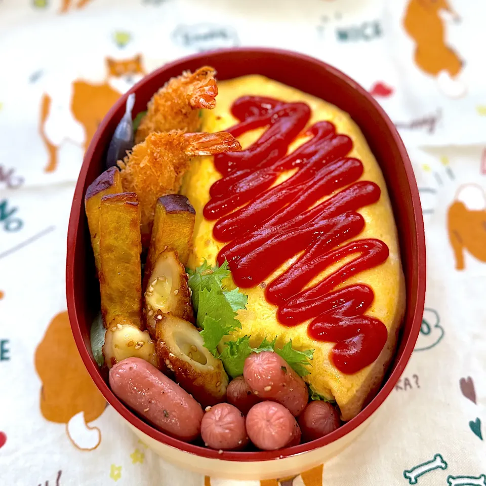 9月26日⚾️オムライス弁当|ぽんちゃんさん