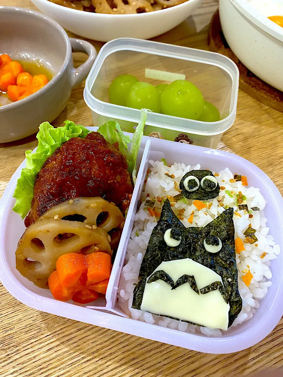 ハンバーグ弁当|しばざきまりさん