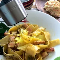 ラザニア活用〜カルボナーラ🍝|Tina Tomoko😋さん