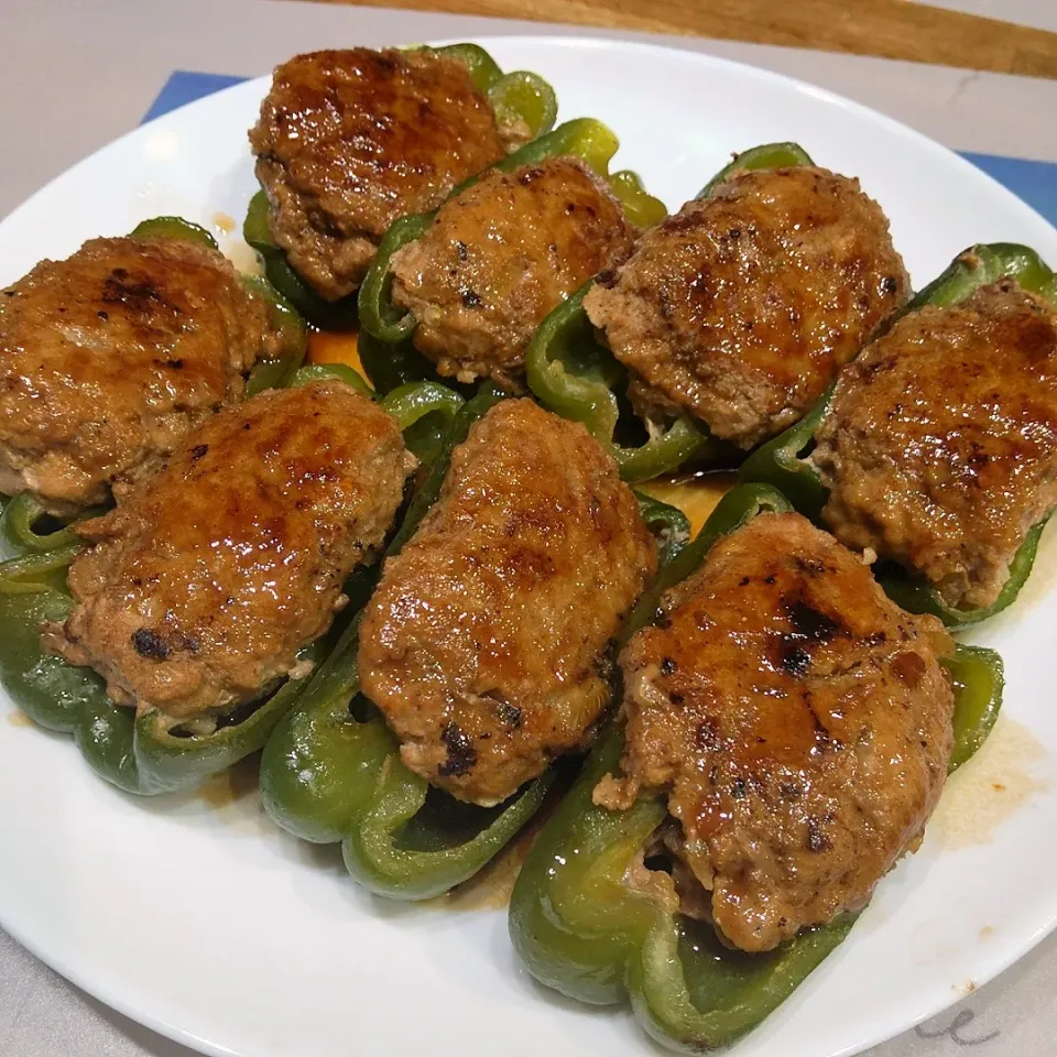 ピーマンの肉詰め🫑|puniさん