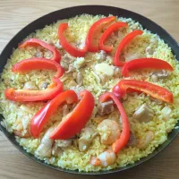 久々パエリア作った|kadaoさん