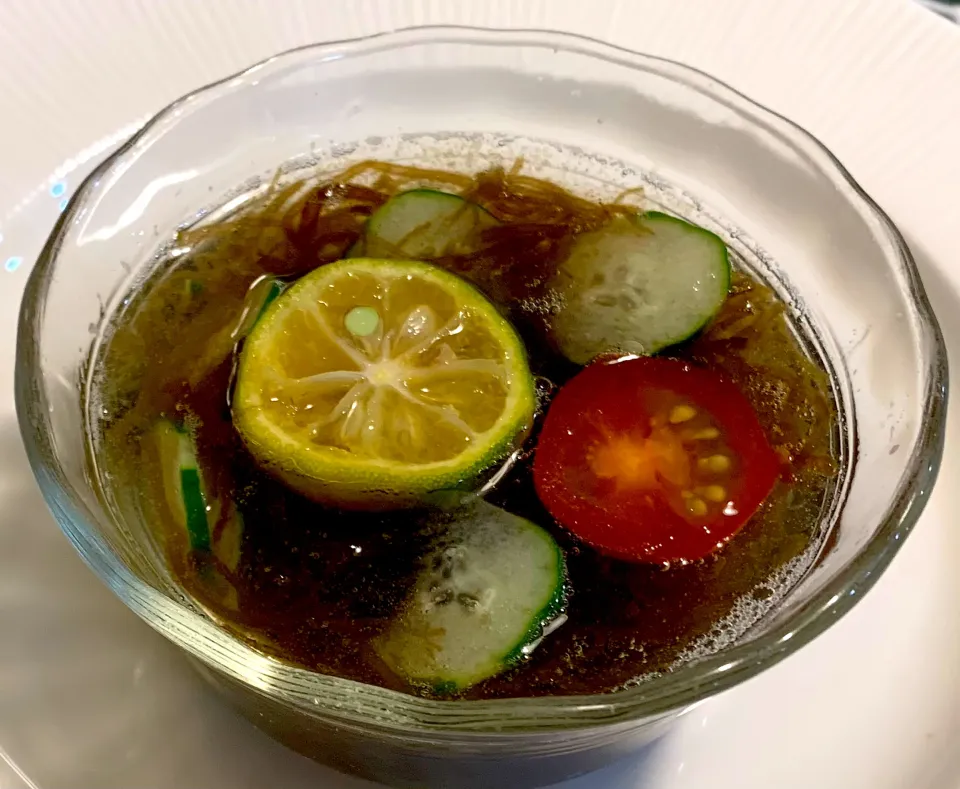 もずく酢（シークヮーサー入り）|ハイビスカスさん