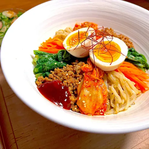 「李錦記 コチュジャン」を使ってみたSnapdishの料理・レシピ写真:自家製焼肉のタレでビビンバ